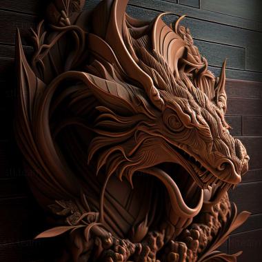 3D model dragon (STL)